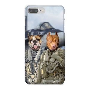 The Fighter Pilots: Custom Pet Phone Case - Paw & Glory - Dog Portraits - Pet Portraits