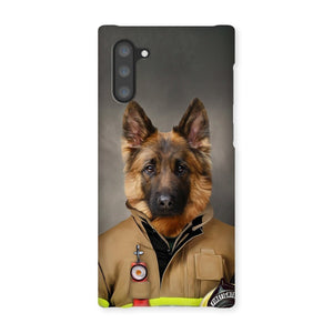 The Firefighter: Custom Pet Phone Case - Paw & Glory - Dog Portraits - Pet Portraits