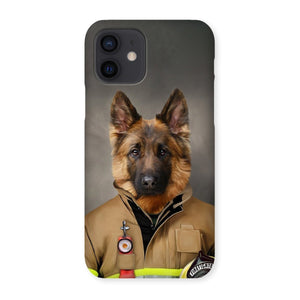 The Firefighter: Custom Pet Phone Case - Paw & Glory - Dog Portraits - Pet Portraits