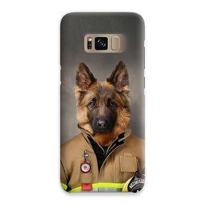 The Firefighter: Custom Pet Phone Case - Paw & Glory - Dog Portraits - Pet Portraits