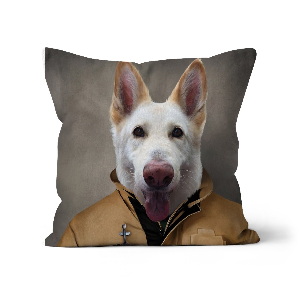 The Firefighter: Custom Pet Pillow - Paw & Glory - Dog Portraits - Pet Portraits