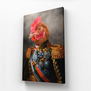 The First Lieutenant: Animal Art Canvas - Paw & Glory - Dog Portraits - Pet Portraits