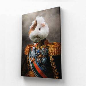 The First Lieutenant: Animal Art Canvas - Paw & Glory - Dog Portraits - Pet Portraits