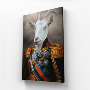 The First Lieutenant: Animal Art Canvas - Paw & Glory - Dog Portraits - Pet Portraits