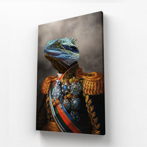 The First Lieutenant: Animal Art Canvas - Paw & Glory - Dog Portraits - Pet Portraits