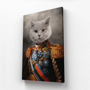 The First Lieutenant: Animal Art Canvas - Paw & Glory - Dog Portraits - Pet Portraits