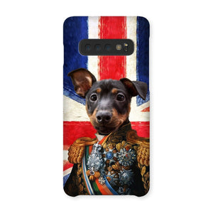 The First Lieutenant British Flag Edition: Custom Pet Phone Case - Paw & Glory - Dog Portraits - Pet Portraits