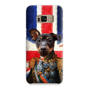 The First Lieutenant British Flag Edition: Custom Pet Phone Case - Paw & Glory - Dog Portraits - Pet Portraits