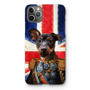 The First Lieutenant British Flag Edition: Custom Pet Phone Case - Paw & Glory - Dog Portraits - Pet Portraits