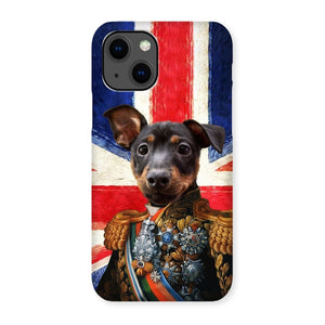 The First Lieutenant British Flag Edition: Custom Pet Phone Case - Paw & Glory - Dog Portraits - Pet Portraits