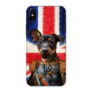 The First Lieutenant British Flag Edition: Custom Pet Phone Case - Paw & Glory - Dog Portraits - Pet Portraits