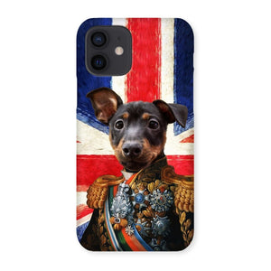 The First Lieutenant British Flag Edition: Custom Pet Phone Case - Paw & Glory - Dog Portraits - Pet Portraits