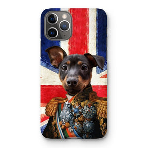 The First Lieutenant British Flag Edition: Custom Pet Phone Case - Paw & Glory - Dog Portraits - Pet Portraits