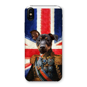 The First Lieutenant British Flag Edition: Custom Pet Phone Case - Paw & Glory - Dog Portraits - Pet Portraits