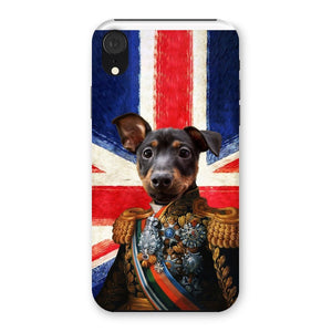 The First Lieutenant British Flag Edition: Custom Pet Phone Case - Paw & Glory - Dog Portraits - Pet Portraits