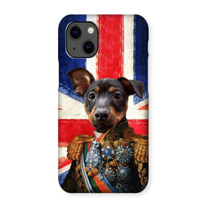 The First Lieutenant British Flag Edition: Custom Pet Phone Case - Paw & Glory - Dog Portraits - Pet Portraits