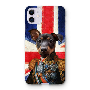 The First Lieutenant British Flag Edition: Custom Pet Phone Case - Paw & Glory - Dog Portraits - Pet Portraits