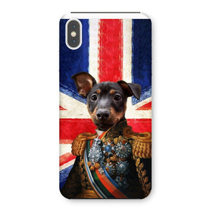 The First Lieutenant British Flag Edition: Custom Pet Phone Case - Paw & Glory - Dog Portraits - Pet Portraits