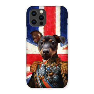 The First Lieutenant British Flag Edition: Custom Pet Phone Case - Paw & Glory - Dog Portraits - Pet Portraits