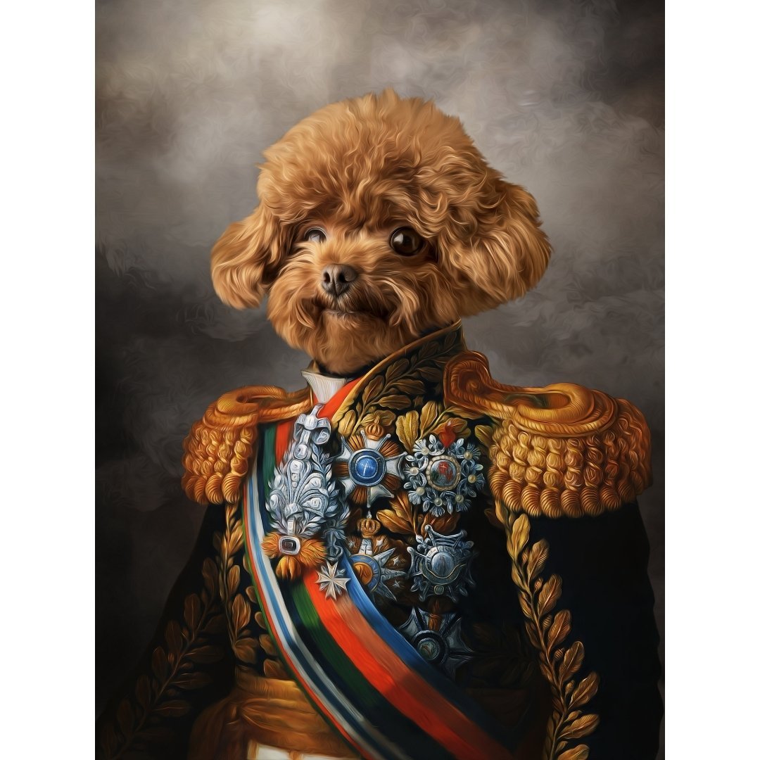 The First Lieutenant: Custom Digital Download Pet Portrait - Paw & Glory - Dog Portraits - Pet Portraits