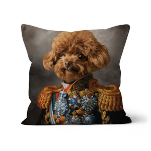 The First Lieutenant: Custom Pet Pillow - Paw & Glory - Dog Portraits - Pet Portraits