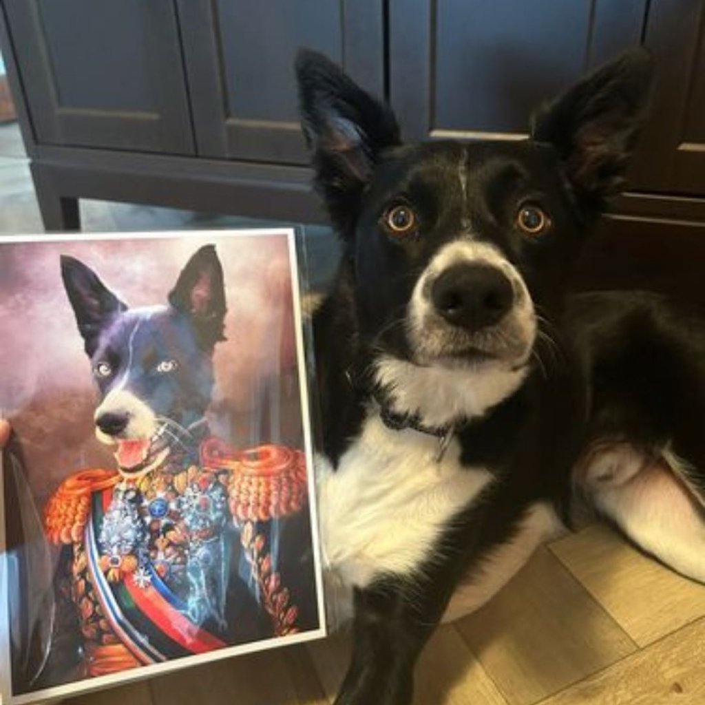 The First Lieutenant: Custom Pet Portrait