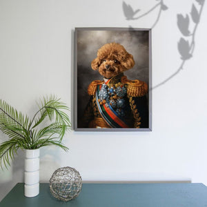 The First Lieutenant: Custom Pet Portrait - Paw & Glory - Dog Portraits - Pet Portraits