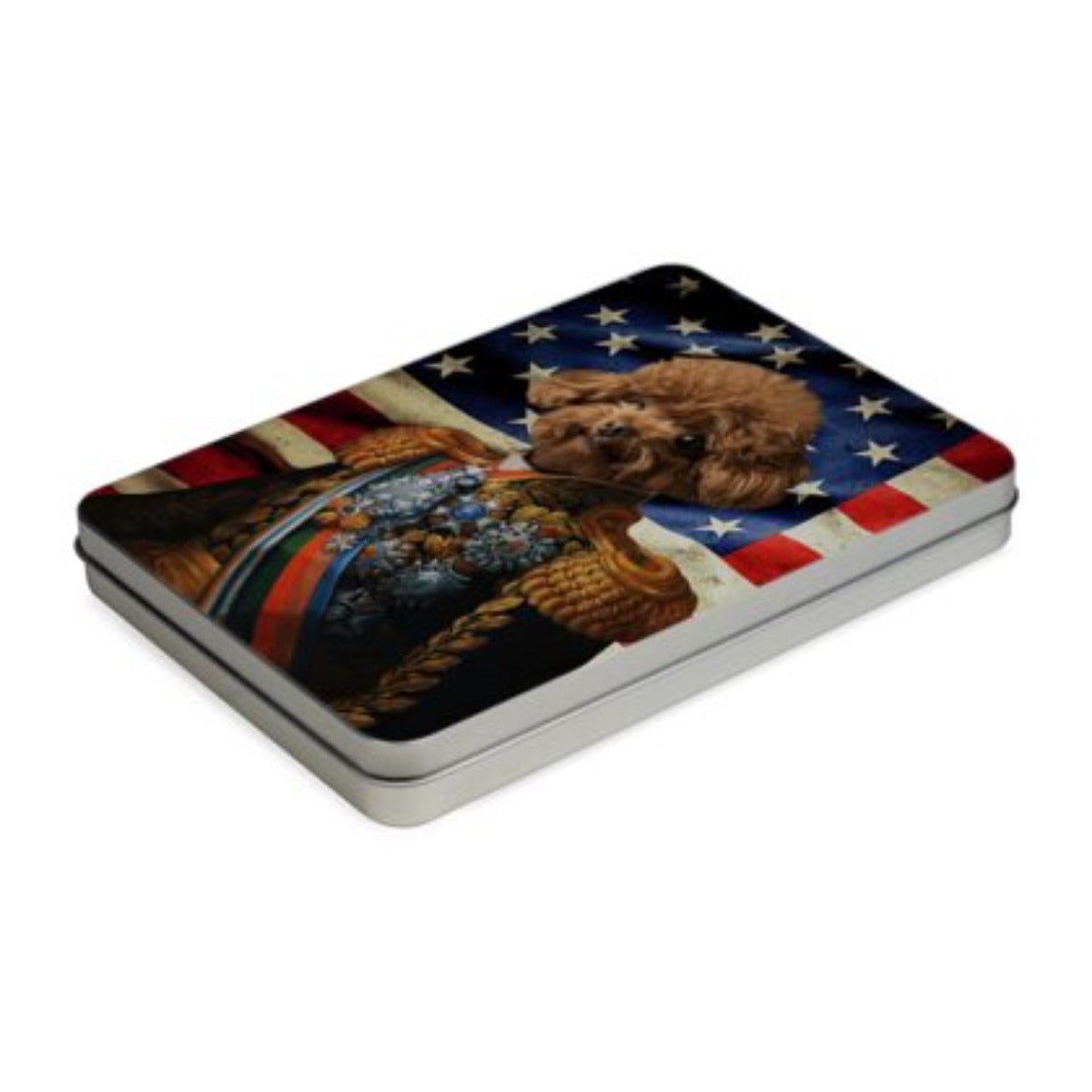 The First Lieutenant USA Flag Edition: Custom Pet Puzzle - Paw & Glory - Dog Portraits - Pet Portraits