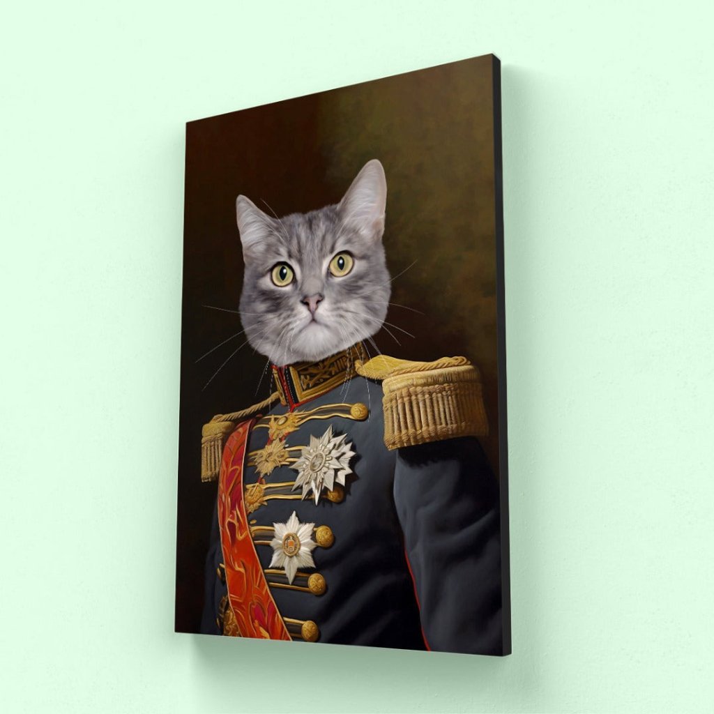 The Fleet Commander: Custom Pet Canvas - Paw & Glory - Dog Portraits - Pet Portraits