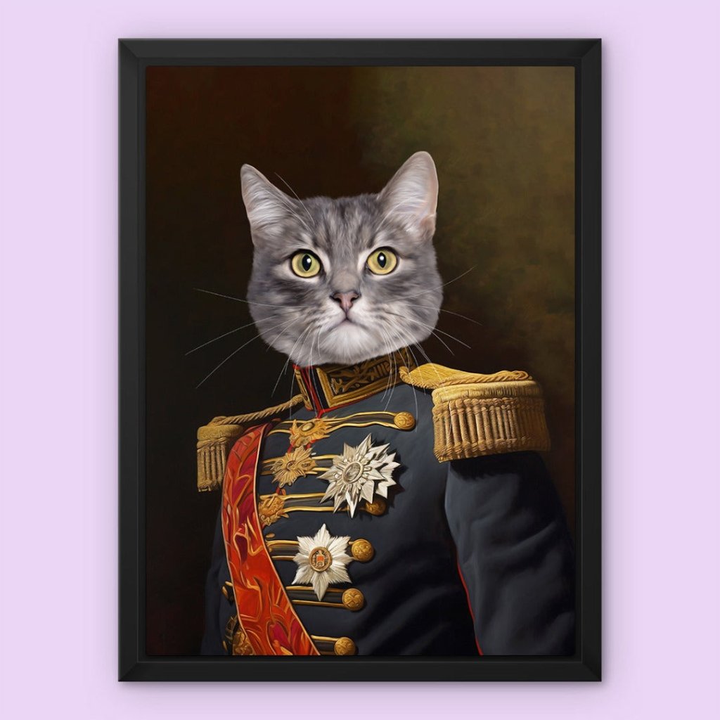 The Fleet Commander: Custom Pet Canvas - Paw & Glory - Dog Portraits - Pet Portraits