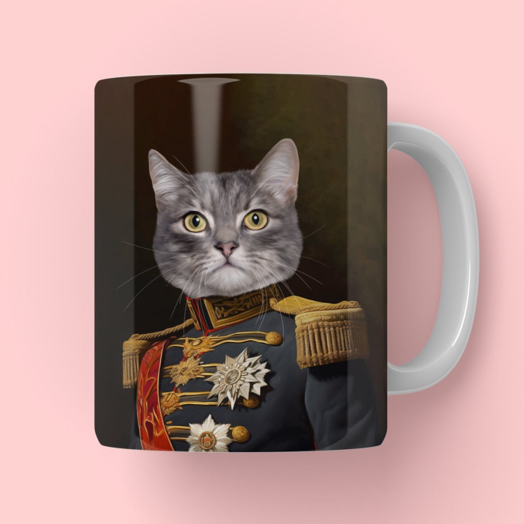 The Fleet Commander: Custom Pet Coffee Mug - Paw & Glory - Dog Portraits - Pet Portraits