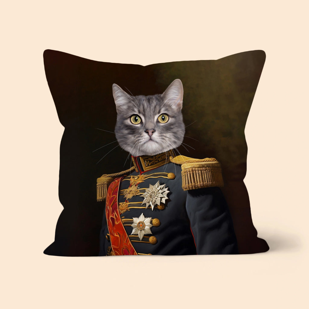 The Fleet Commander: Custom Pet Pillow - Paw & Glory - Dog Portraits - Pet Portraits