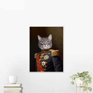 The Fleet Commander: Custom Pet Poster - Paw & Glory - Dog Portraits - Pet Portraits