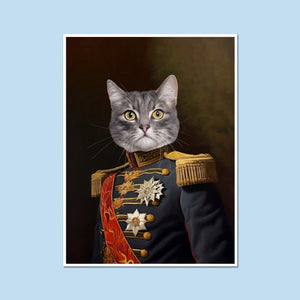 The Fleet Commander: Custom Pet Poster - Paw & Glory - Dog Portraits - Pet Portraits