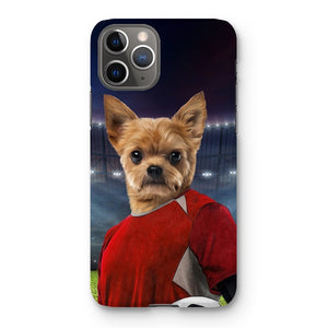 The Football Player: Custom Pet Phone Case - Paw & Glory - Dog Portraits - Pet Portraits