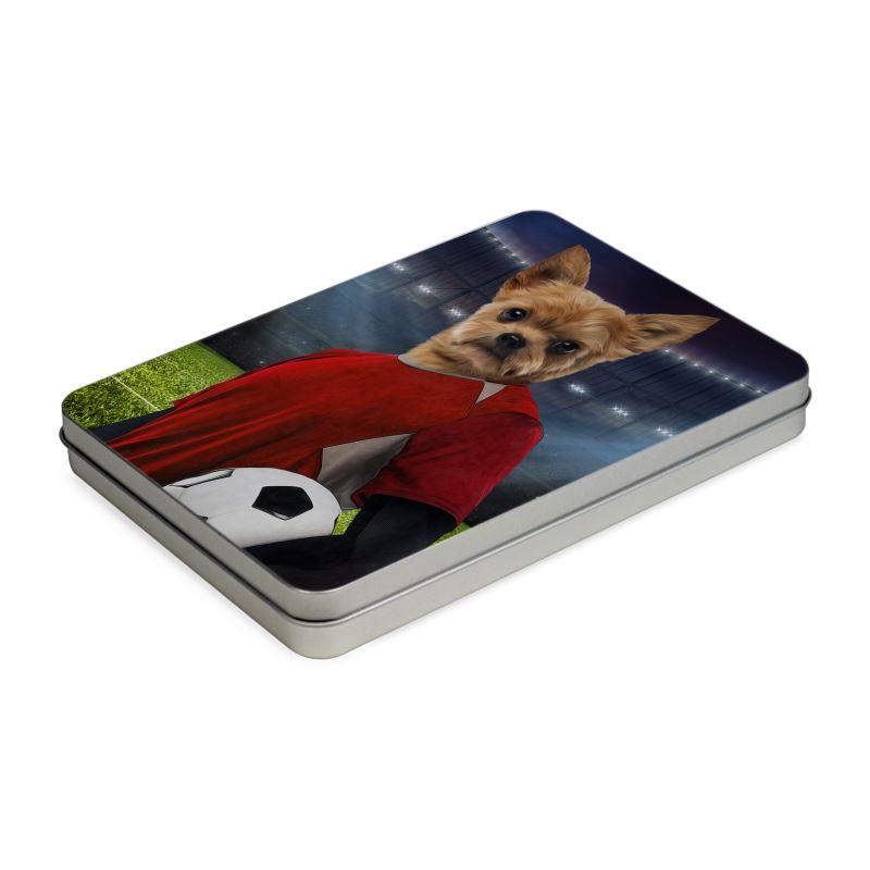 The Football Player: Custom Pet Puzzle - Paw & Glory - Dog Portraits - Pet Portraits