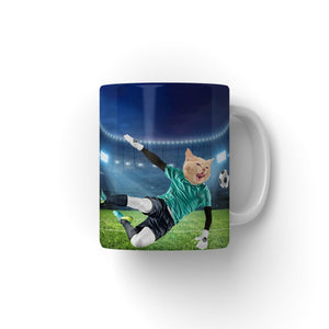 The Football Star: Custom Pet Coffee Mug - Paw & Glory - Dog Portraits - Pet Portraits