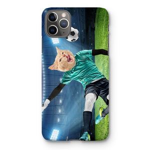 The Football Star: Custom Pet Phone Case - Paw & Glory - Dog Portraits - Pet Portraits