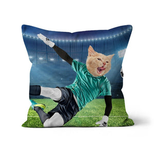 The Football Star: Custom Pet Pillow - Paw & Glory - Dog Portraits - Pet Portraits