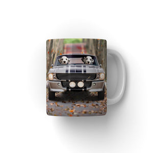 The Ford Mustang: Custom Pet Coffee Mug - Paw & Glory - Dog Portraits - Pet Portraits