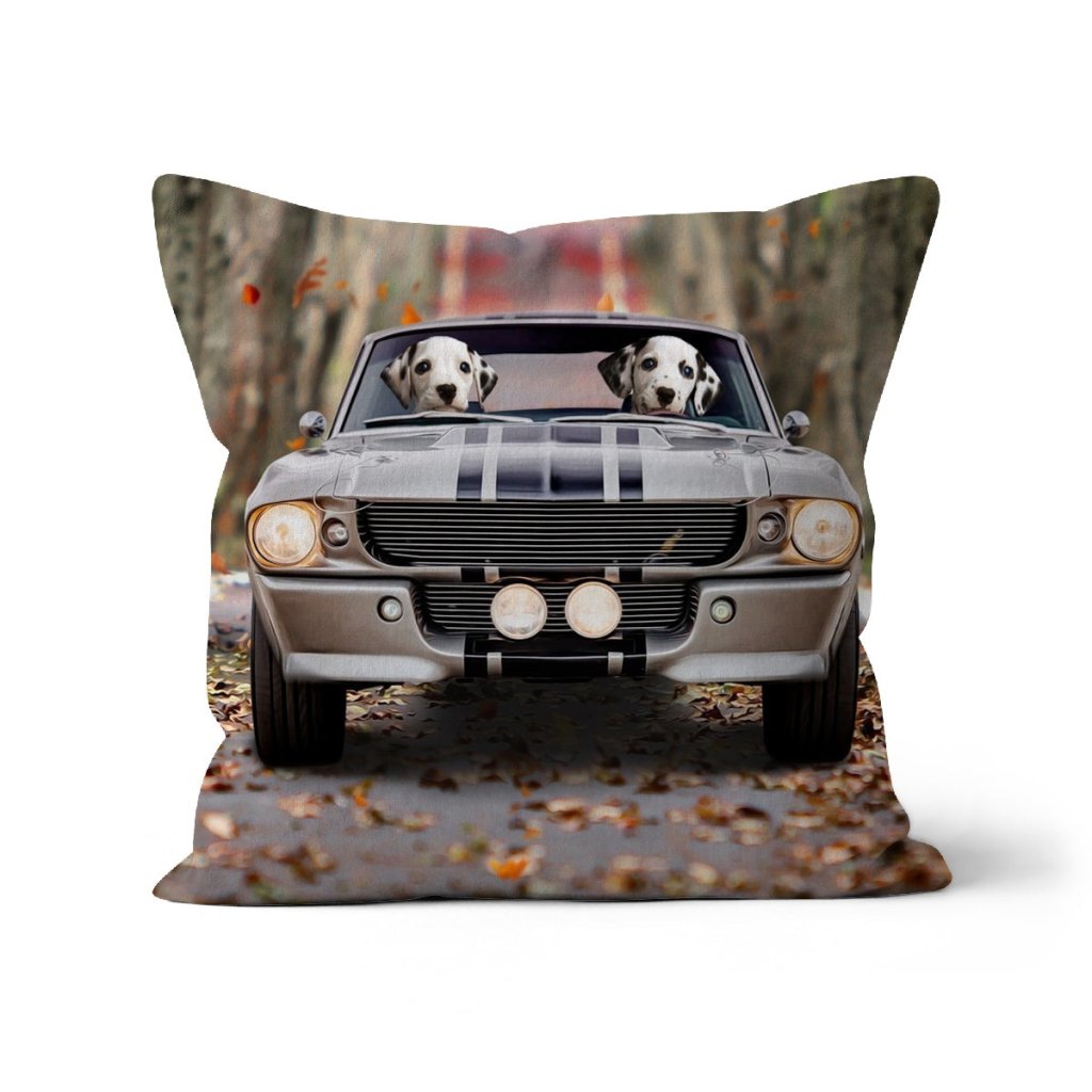 The Ford Mustang: Custom Pet Pillow - Paw & Glory - Dog Portraits - Pet Portraits