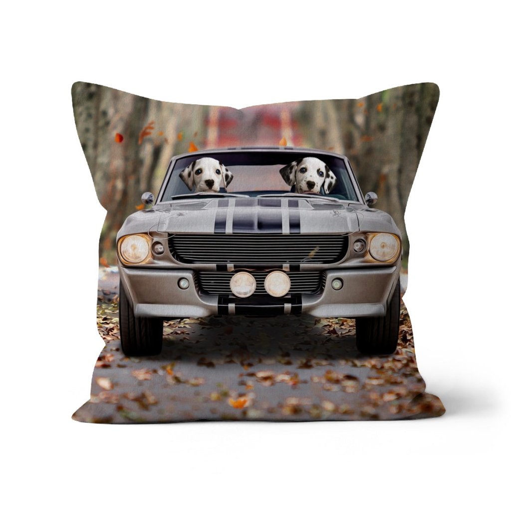 The Ford Mustang: Custom Pet Pillow - Paw & Glory - Dog Portraits - Pet Portraits