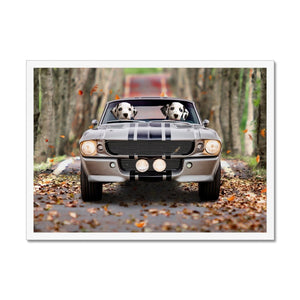 The Ford Mustang: Custom Pet Portrait - Paw & Glory - Dog Portraits - Pet Portraits