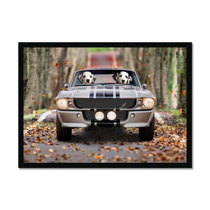 The Ford Mustang: Custom Pet Portrait - Paw & Glory - Dog Portraits - Pet Portraits