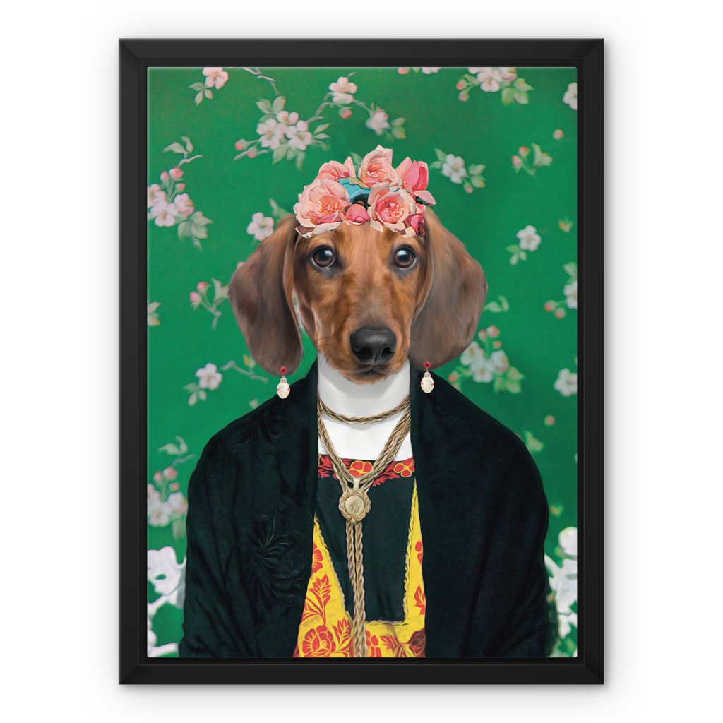 The Frida Khalo: Custom Pet Canvas - Paw & Glory - Dog Portraits - Pet Portraits