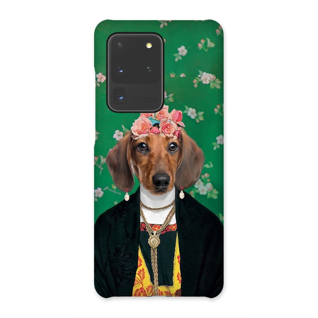 The Frida Khalo: Custom Pet Phone Case - Paw & Glory - Dog Portraits - Pet Portraits