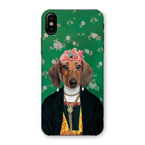 The Frida Khalo: Custom Pet Phone Case - Paw & Glory - Dog Portraits - Pet Portraits