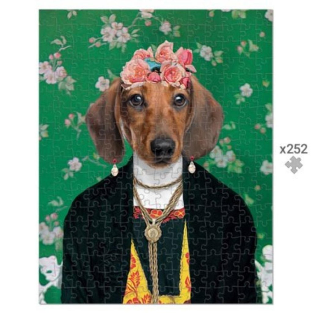 The Frida Khalo: Custom Pet Puzzle - Paw & Glory - Dog Portraits - Pet Portraits