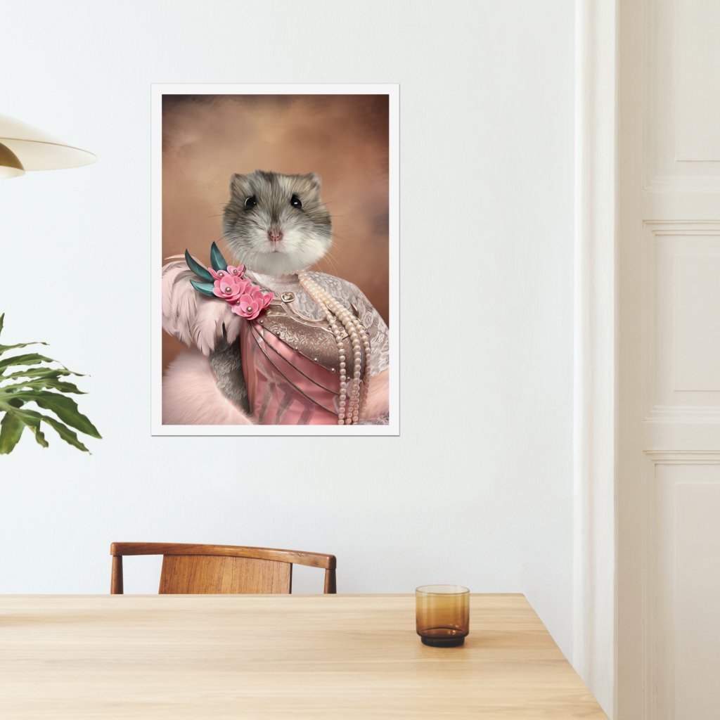 The Fur Lady: Animal Art Poster - Paw & Glory - Dog Portraits - Pet Portraits