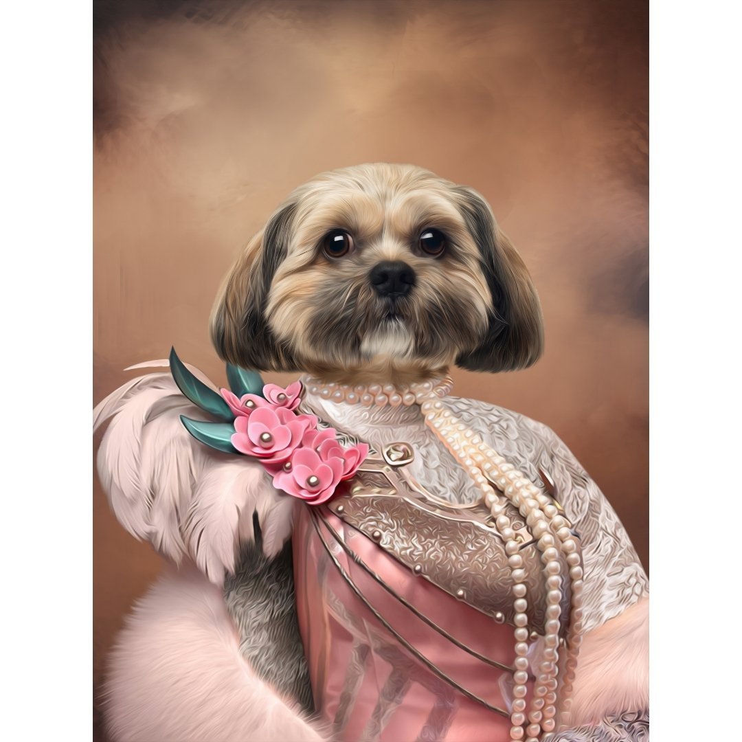 The Fur Lady: Custom Digital Download Pet Portrait - Paw & Glory - Dog Portraits - Pet Portraits